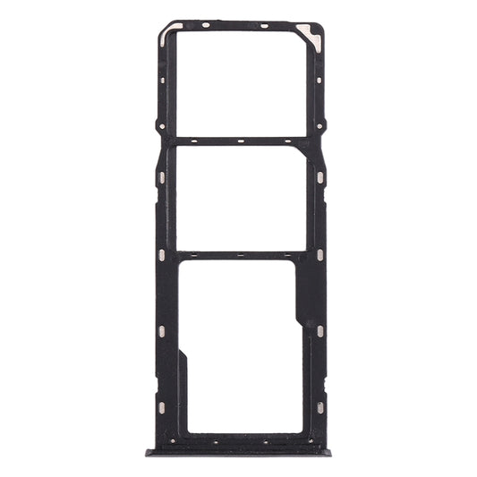 For OPPO Realme 5 SIM Card Tray + SIM Card Tray + Micro SD Card Tray (Black)