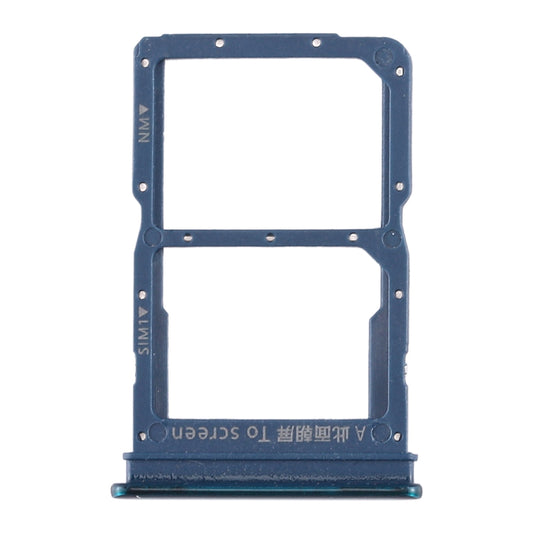 SIM Card Tray + NM Card Tray for Huawei Enjoy 10s / Honor Play 4T Pro (Green)