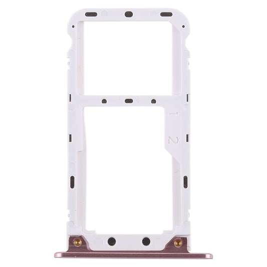 2 SIM Card Tray / Micro SD Card Tray for Xiaomi Redmi 5 Plus(Rose Gold)