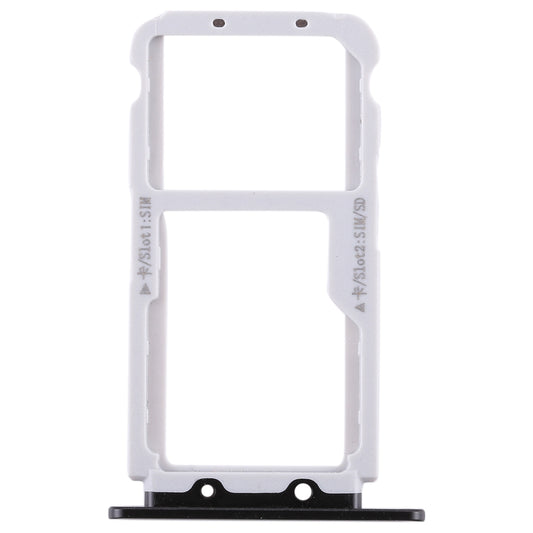 SIM Card Tray + SIM Card Tray / Micro SD Card for Huawei Honor View 10 / V10(Black)