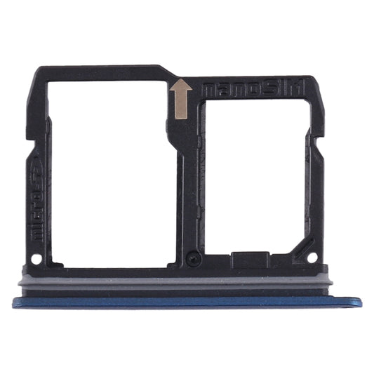 Nano SIM Card Tray + Micro SD Card Tray for LG Stylo 4 / Q Stylus Q710 / LM-Q710CS / LM-Q710MS / LM-Q710ULS / LM-Q710ULM / LM-Q710TS / LM-Q710WA (Blue)