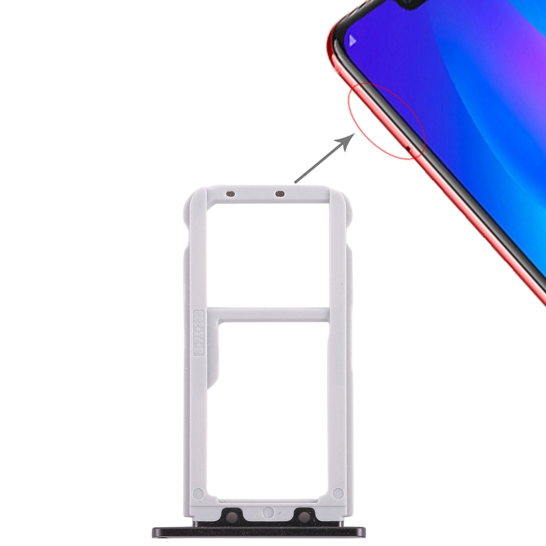 SIM Card Tray for Huawei Nova 3 (Black)