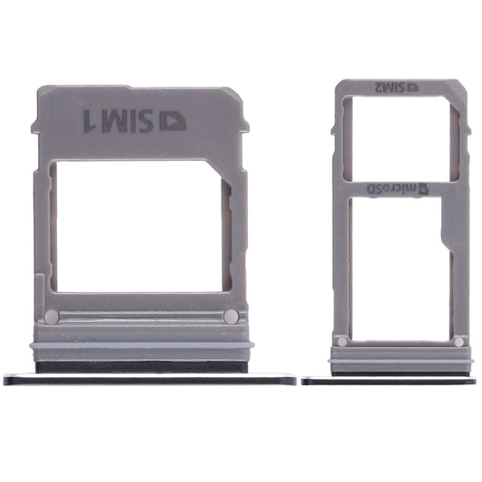 For Galaxy A520 / A720 2 SIM Card Tray + Micro SD Card Tray (Black)