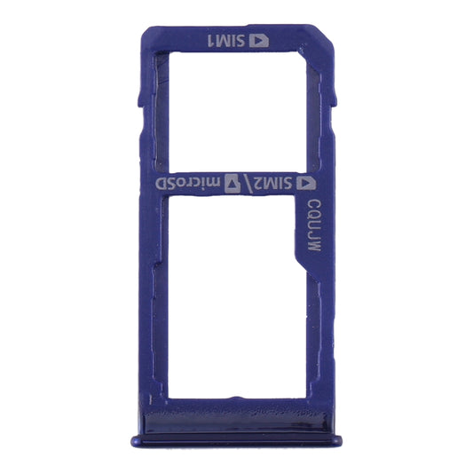 For Samsung Galaxy A60 SIM Card Tray + SIM Card Tray / Micro SD Card Tray (Blue)