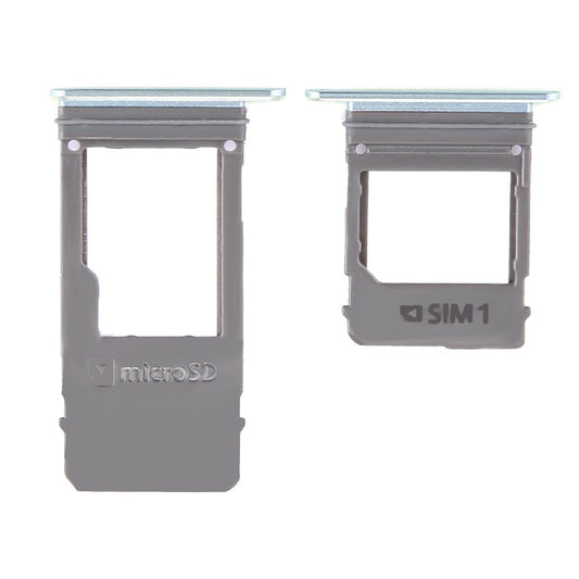For Galaxy A5 (2017) / A520 & A7 (2017) / A720 SIM Card Tray + Micro SD Card Tray, Single Card (Blue)