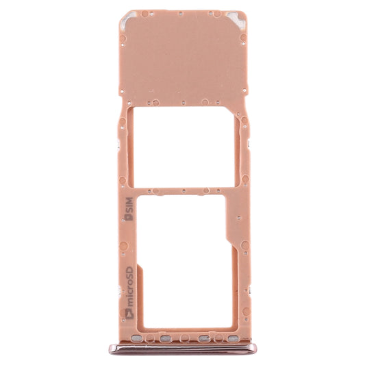 For Galaxy A7 (2018) / A750F SIM Card Tray + Micro SD Card Tray (Gold)