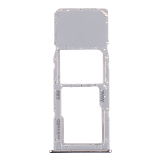 For Samsung Galaxy A71 / A715 SIM Card Tray + Micro SD Card Tray (Silver)