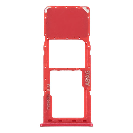 For Samsung Galaxy A21s SIM Card Tray + Micro SD Card Tray (Red)