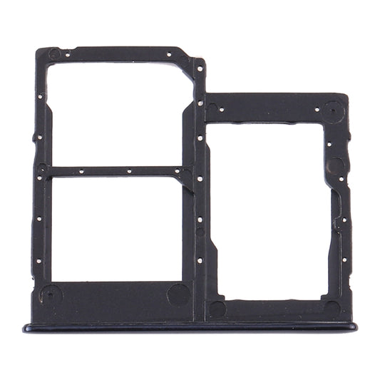 For Samsung Galaxy A41 / A415 SIM Card Tray + SIM Card Tray + Micro SD Card Tray (Black)