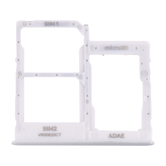 For Samsung Galaxy A41 / A415 SIM Card Tray + SIM Card Tray + Micro SD Card Tray (White)