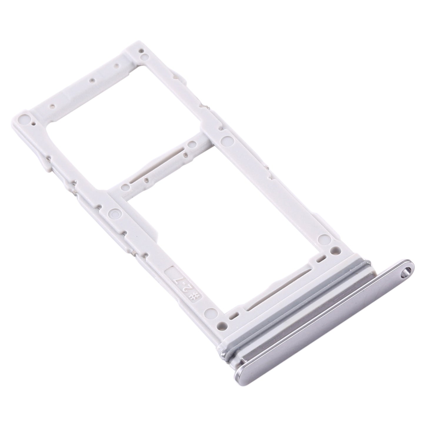 For Samsung Galaxy Note 10 Lite SM-N770 SIM Card Tray + SIM Card Tray / Micro SD Card Tray (Silver)