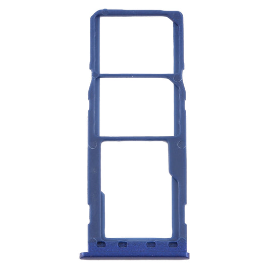 For Samsung Galaxy M10 SM-M105 SIM Card Tray + SIM Card Tray + Micro SD Card Tray (Blue)