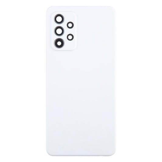 For Samsung Galaxy A52 5G / A52 4G Battery Back Cover with Camera Lens Frame(White)
