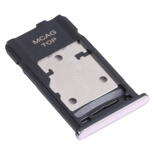 For Samsung Galaxy M31s SM-M317 SIM Card Tray + SIM Card Tray + Micro SD Card Tray (Silver)