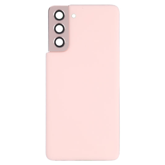 For Samsung Galaxy S21 5G Battery Back Cover with Camera Lens Frame (Pink)