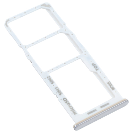 For Samsung Galaxy M32 SM-M325 SIM Card Tray + SIM Card Tray + Micro SD Card Tray (Silver)