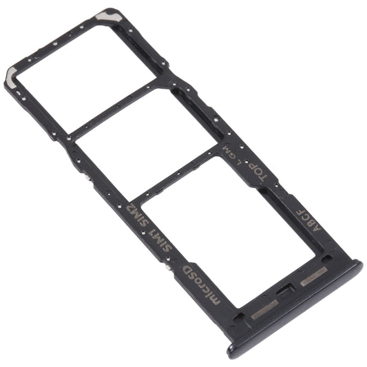 For Samsung Galaxy A23 5G SM-A236B Original SIM Card Tray + SIM Card Tray + Micro SD card tray (Black)