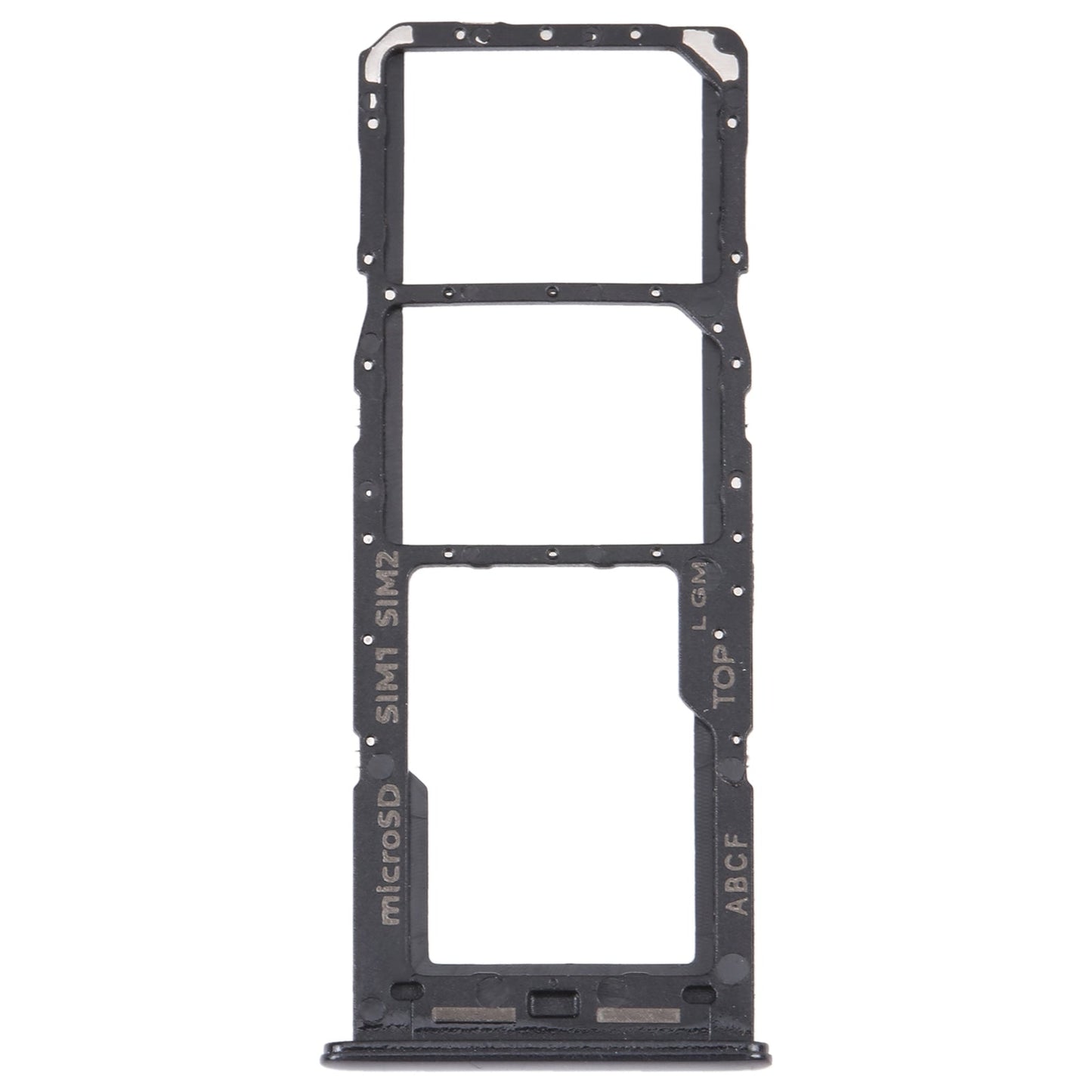 For Samsung Galaxy A23 5G SM-A236B Original SIM Card Tray + SIM Card Tray + Micro SD card tray (Black)