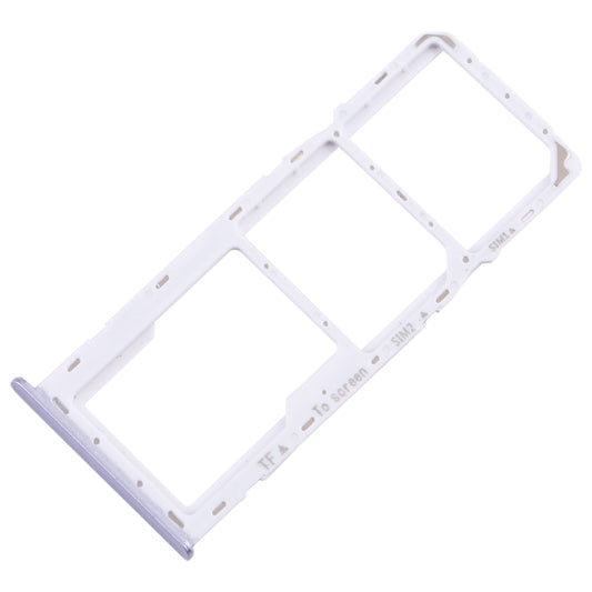 For Samsung Galaxy A22 5G SM-A226B Original SIM Card Tray + SIM Card Tray + Micro SD Card Tray (Purple)