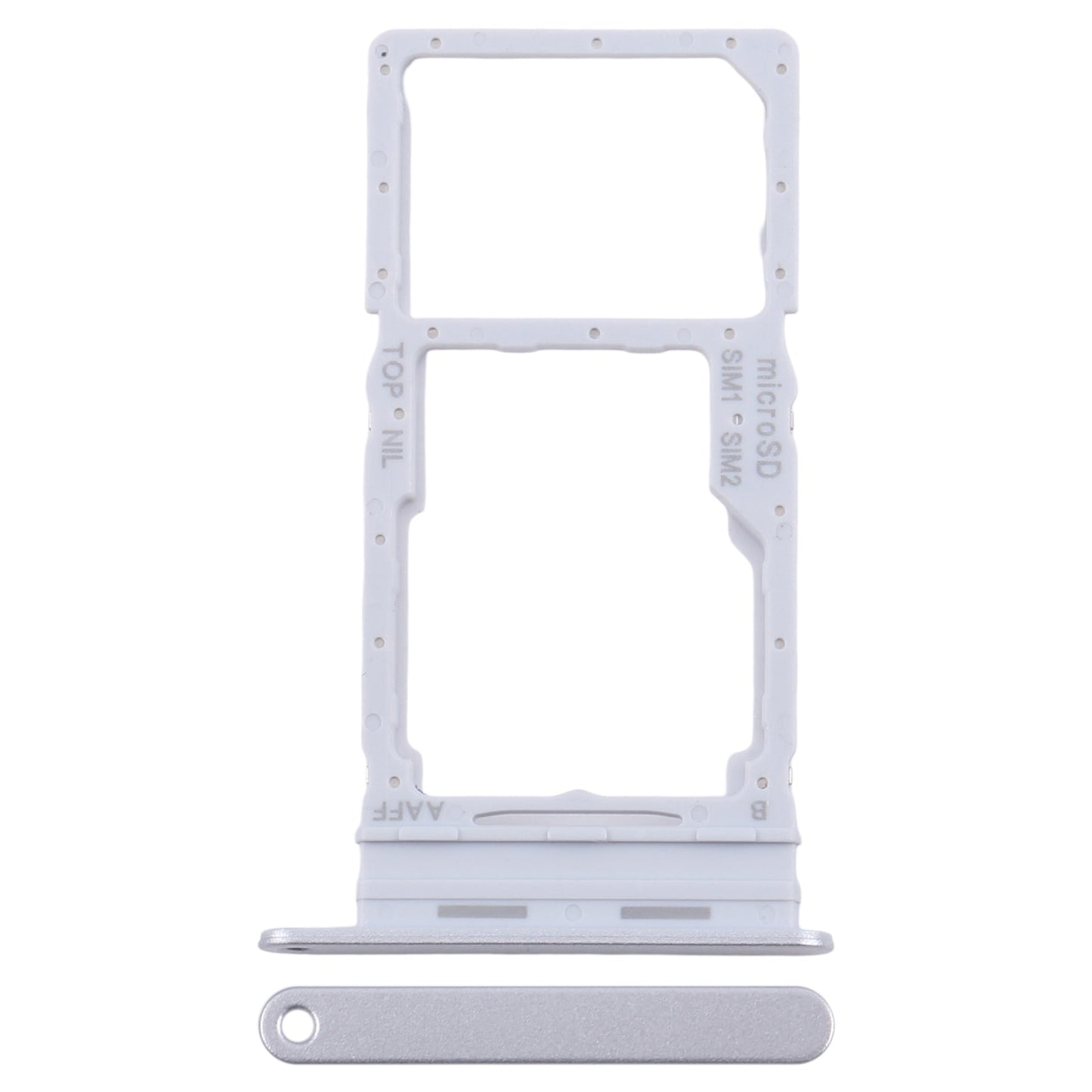 For Samsung Galaxy A16 5G SM-A166B Original SIM + SIM / Micro SD Card Tray (Silver)