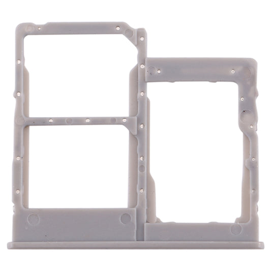 For Galaxy A40 SIM Card Tray + SIM Card Tray + Micro SD Card Tray (Grey)