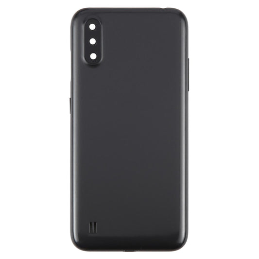 For Samsung Galaxy A01 SM-A015F Battery Back Cover with Camera Lens Frame(Gray)