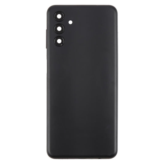 For Samsung Galaxy A04s SM-A047F Battery Back Cover with Camera Lens Frame(Black)
