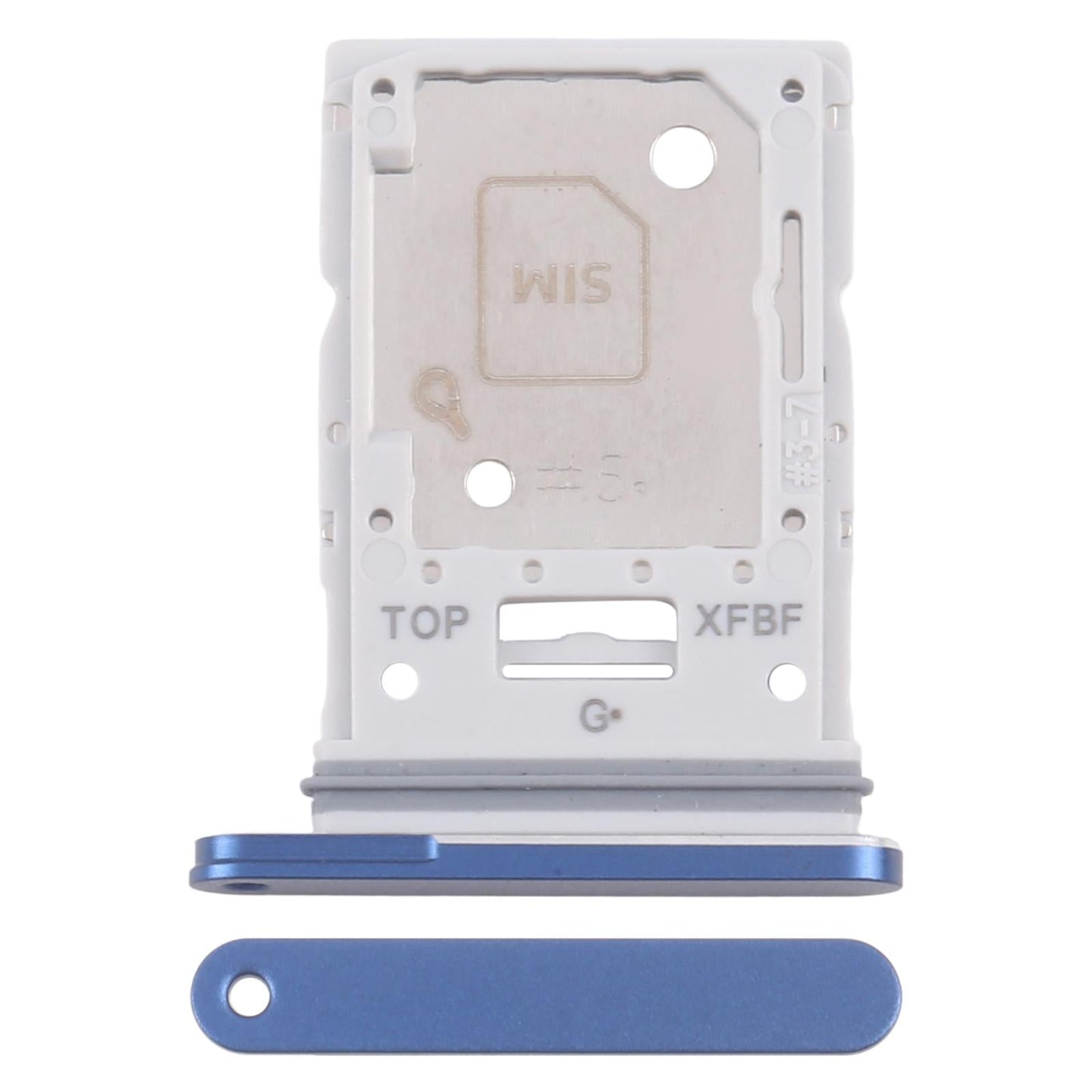 For Samsung Galaxy Tab S10 FE+ SM-X626 Original SIM Card Tray + Micro SD Card Tray (Blue)