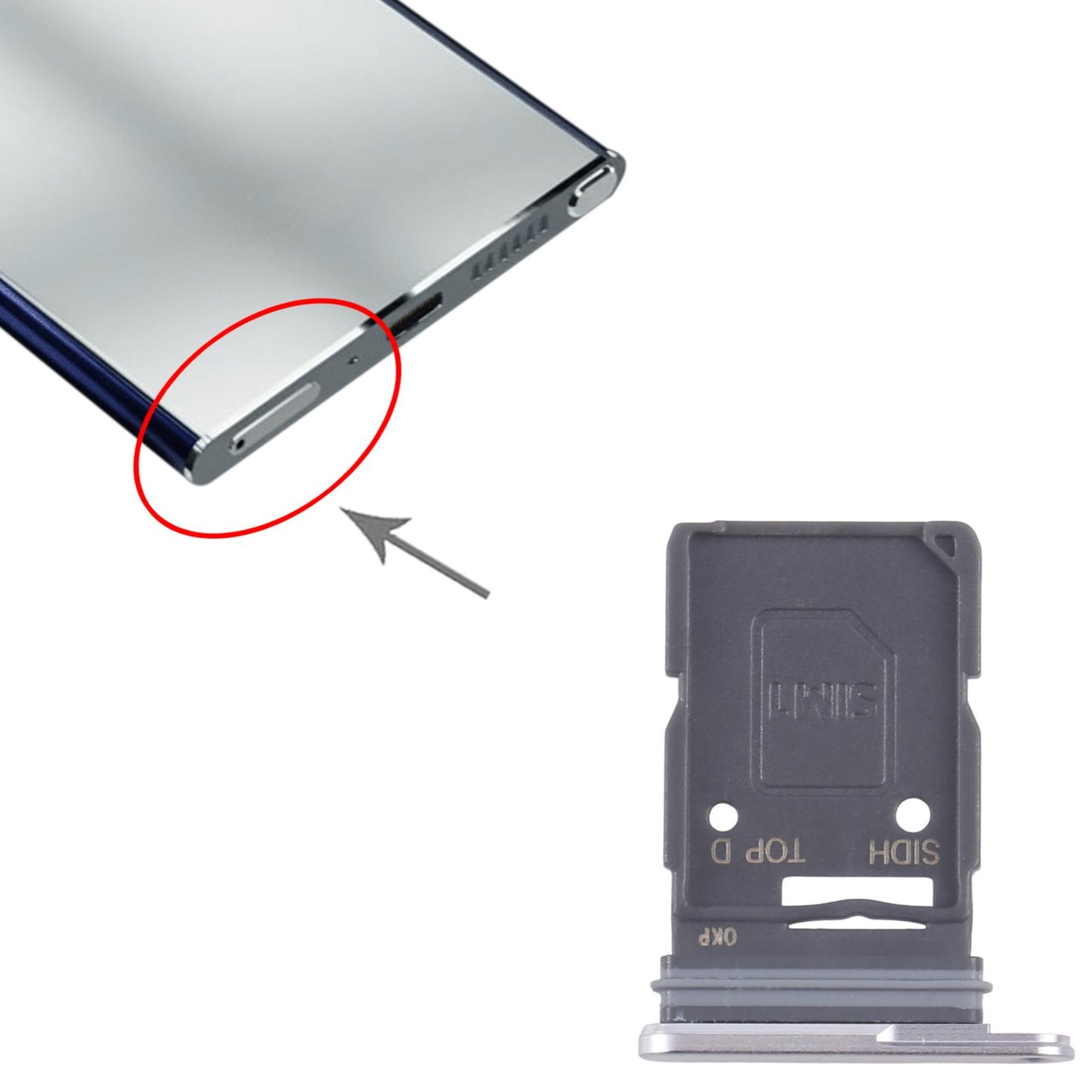 For Samsung Galaxy S26 Ultra SM-S948B Original SIM Card Tray (White)