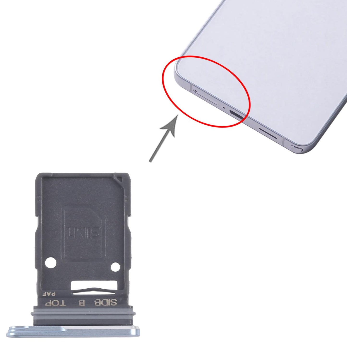 For Samsung Galaxy S26 SM-S942U Original SIM Card Tray (Blue)