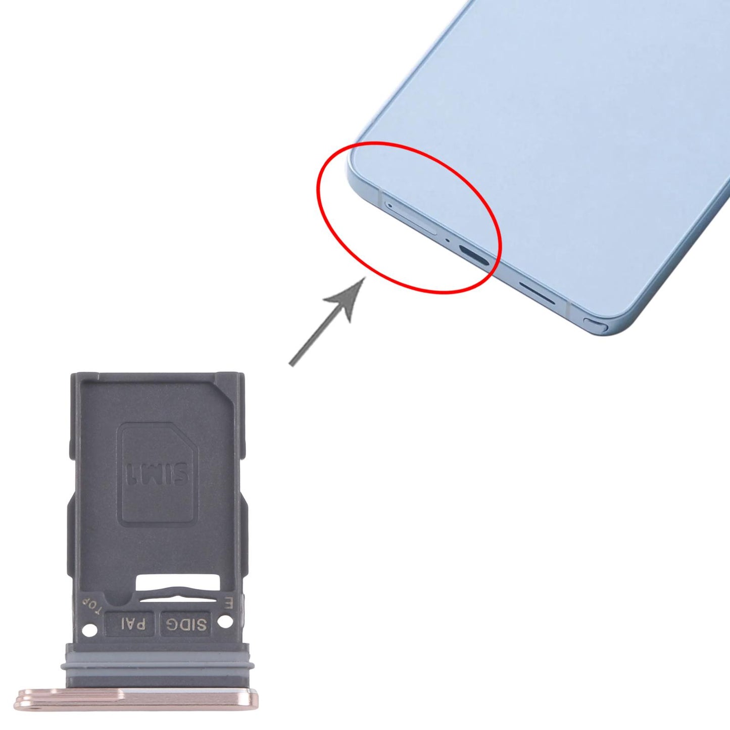 For Samsung Galaxy S26+ SM-S947U Original SIM Card Tray (Gold)