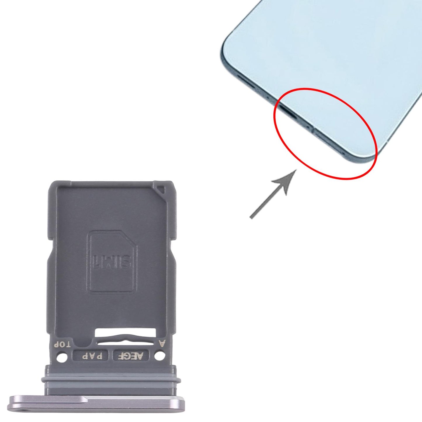 For Samsung Galaxy A57 SM-A576B Original SIM Card Tray (Grey)