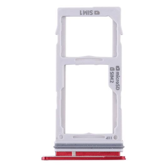 For Samsung Galaxy S10+ / S10 / S10e SIM Card Tray + Micro SD Card Tray (Red)