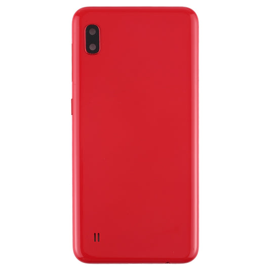 For Galaxy A10 SM-A105F/DS, SM-A105G/DS Battery Back Cover with Camera Lens Frame & Side Keys (Red)
