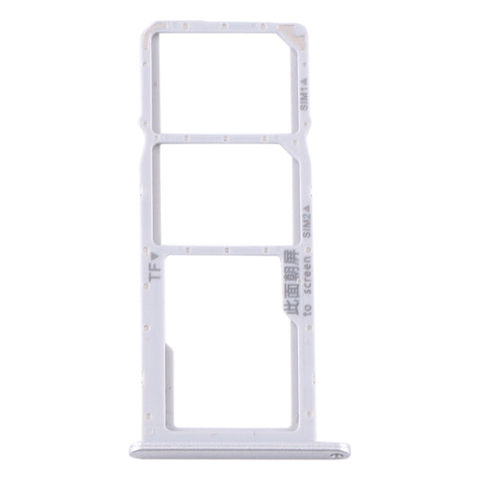 SIM Card Tray + SIM Card Tray + Micro SD Card Tray for Huawei Y6s (2020) (Silver)