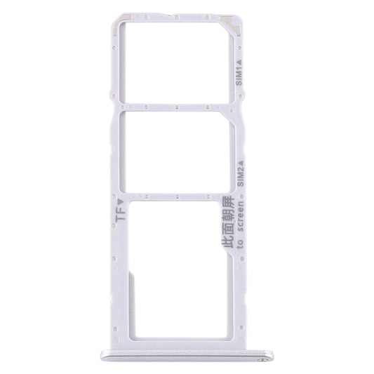 SIM Card Tray + SIM Card Tray + Micro SD Card Tray for Huawei Y6p (Silver)