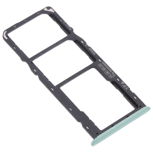 For OPPO Realme C11 RMX2185 SIM Card Tray + SIM Card Tray + Micro SD Card Tray (Green)