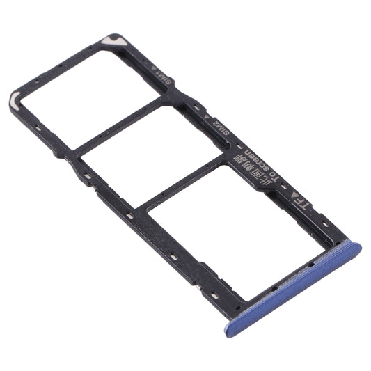 For OPPO Realme C11 RMX2185 SIM Card Tray + SIM Card Tray + Micro SD Card Tray (Blue)
