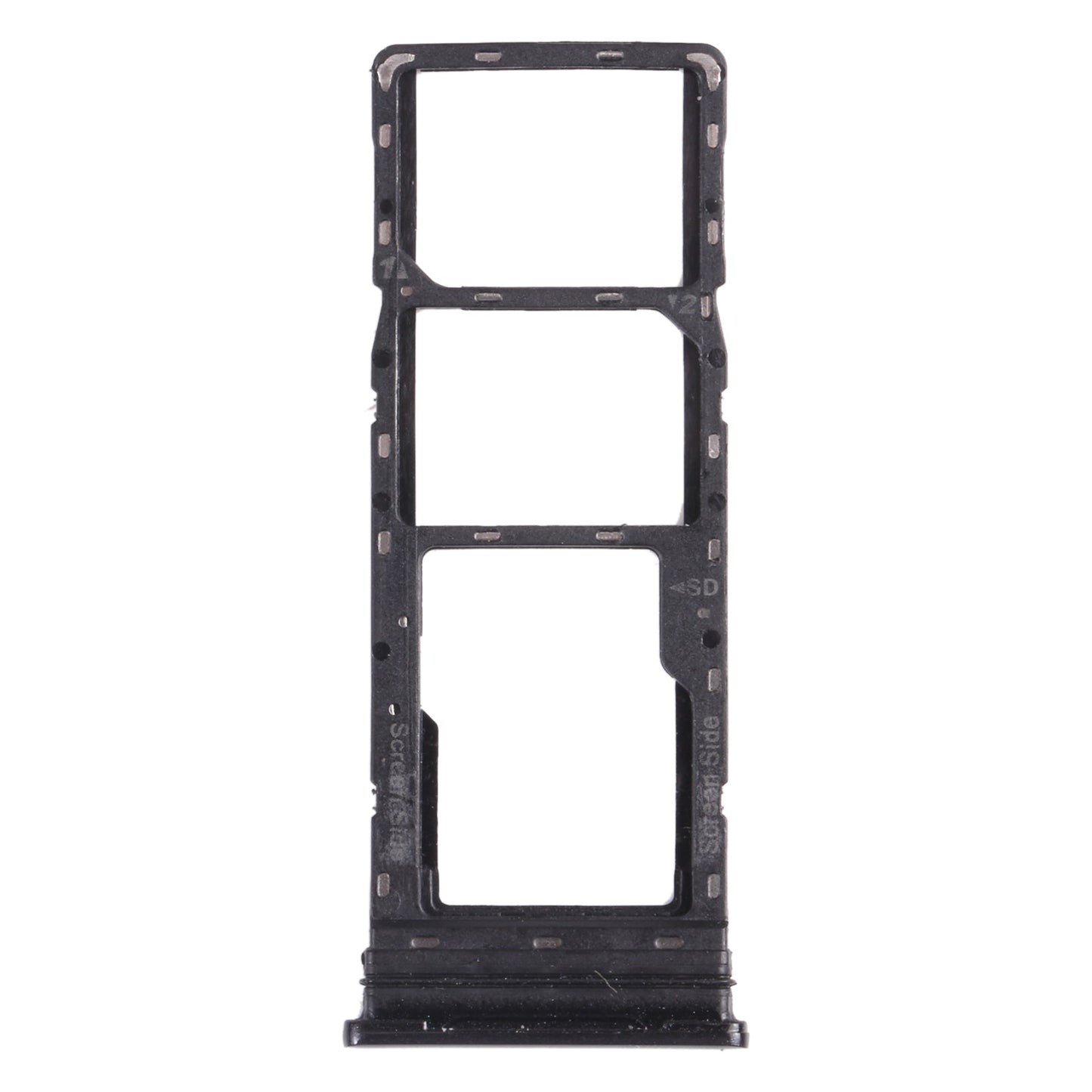 For infinix Smart 5 X657 X657C SIM Card Tray + SIM Card Tray + Micro SD Card Tray (Black)