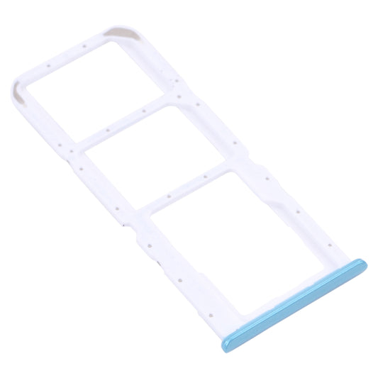 For OPPO Realme 7i RMX2103 SIM Card Tray + SIM Card Tray + Micro SD Card Tray (Blue)