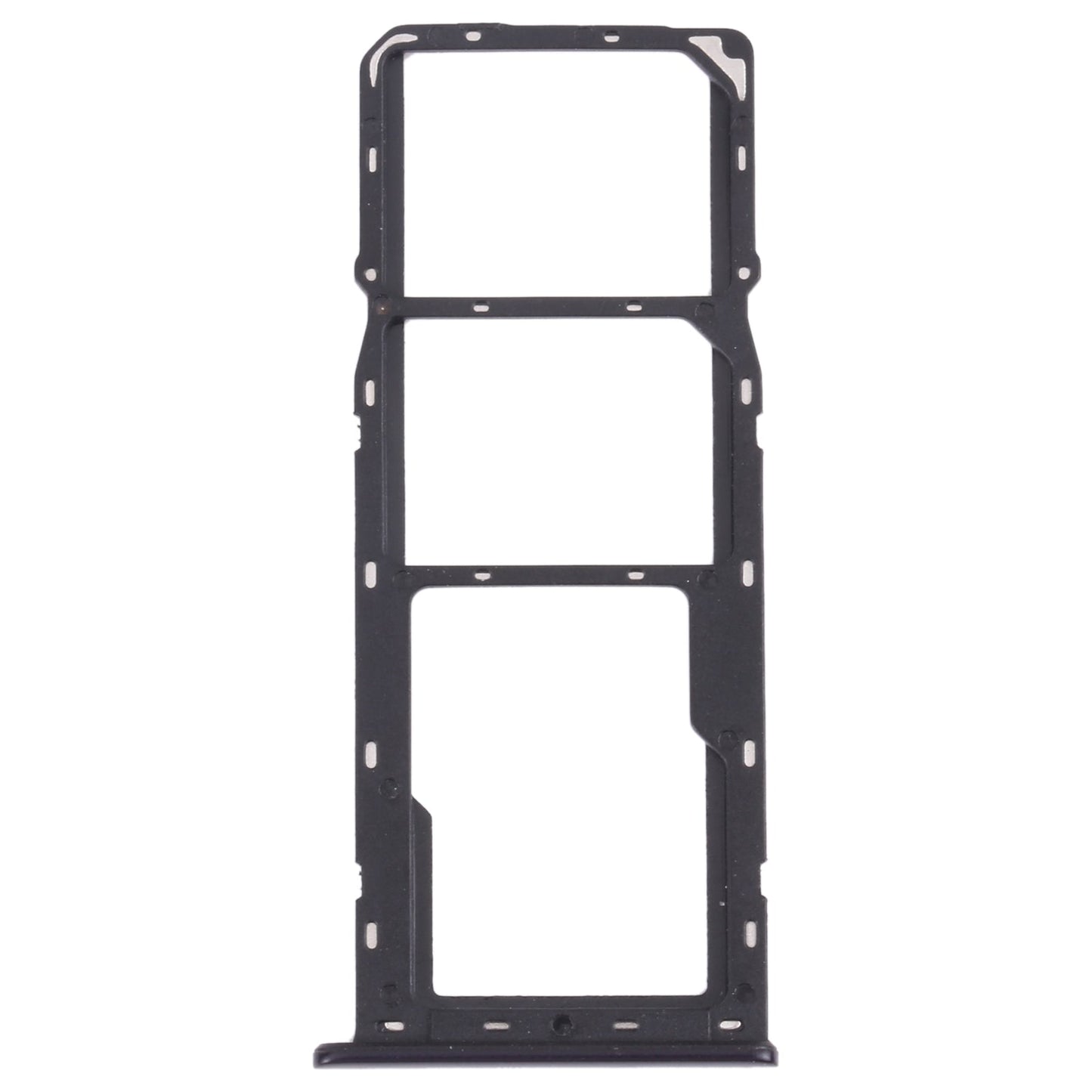 For OPPO A12 CPH2083, CPH2077 SIM Card Tray + SIM Card Tray + Micro SD Card Tray (Black)