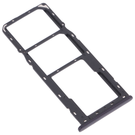 For OPPO A12 CPH2083, CPH2077 SIM Card Tray + SIM Card Tray + Micro SD Card Tray (Black)