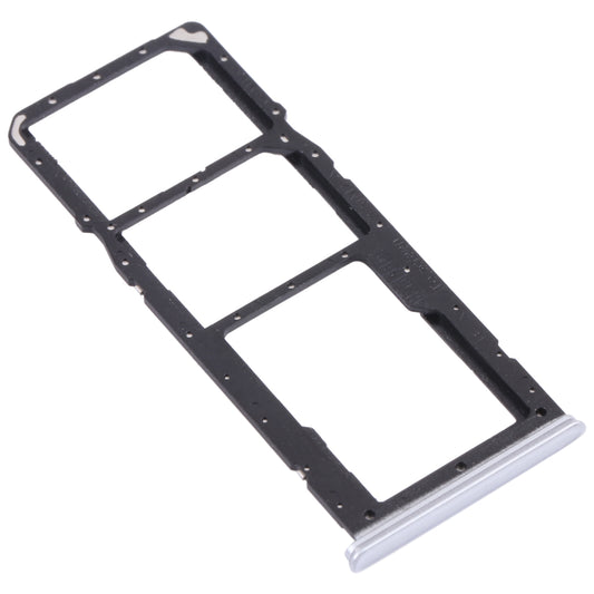For OPPO Realme 7 (Global) SIM Card Tray + SIM Card Tray + Micro SD Card Tray (Silver)