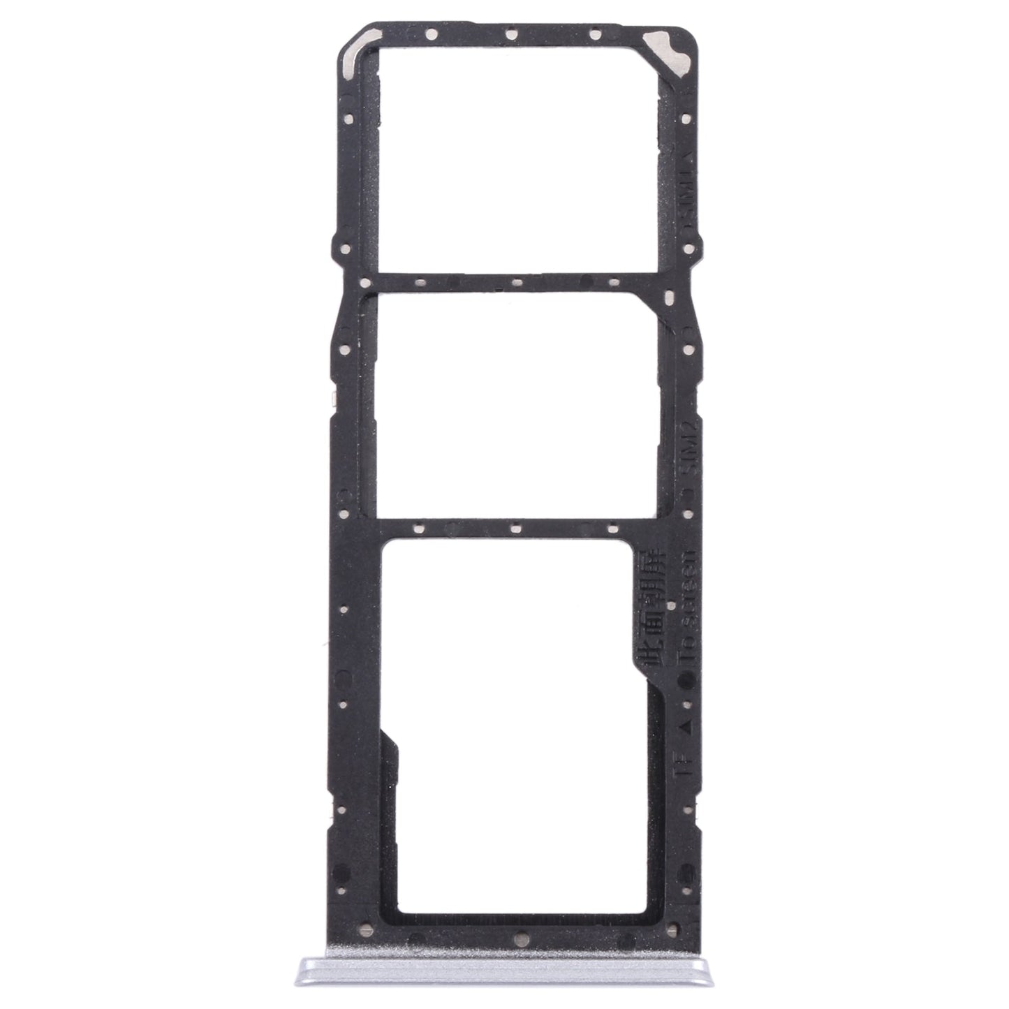 For OPPO Realme 7 (Global) SIM Card Tray + SIM Card Tray + Micro SD Card Tray (Silver)