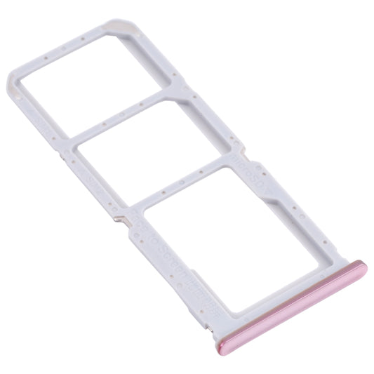 For OPPO A55 PEMM00, PEMM20, PEMT00, PEMT20 SIM Card Tray + SIM Card Tray + Micro SD Card Tray (Gold)