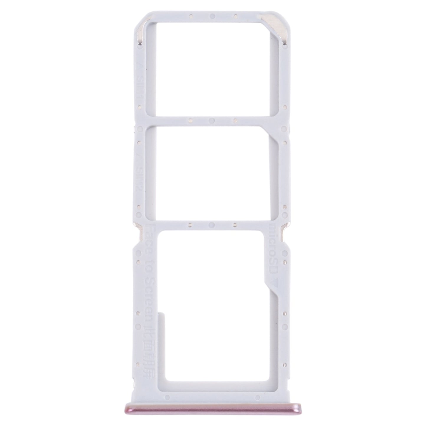 For OPPO A55 PEMM00, PEMM20, PEMT00, PEMT20 SIM Card Tray + SIM Card Tray + Micro SD Card Tray (Gold)