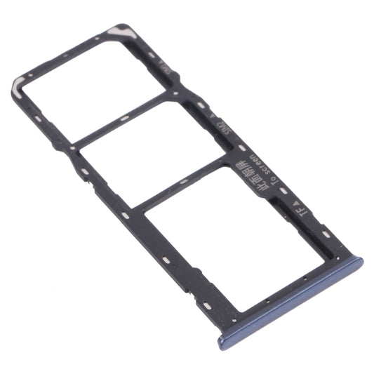 For OPPO A35 CPH2179 SIM Card Tray + SIM Card Tray + Micro SD Card Tray (Black)