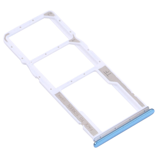 SIM Card Tray + SIM Card Tray + Micro SD Card Tray for Xiaomi Redmi Note 10 4G / Redmi Note 10S M2101K7AI, M2101K7AG, M2101K7BG, M2101K7BI, M2101K7BNY, M2101K7BL (Blue)