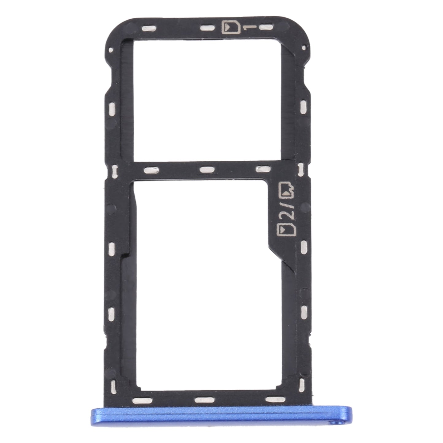 For ZTE Blade A52 SIM Card Tray + SIM Card Tray / Micro SD Card Tray (Blue)
