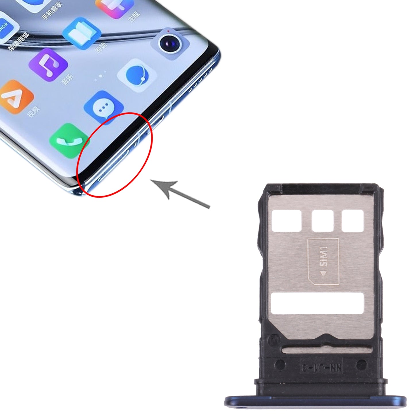 SIM Card Tray for Honor X20 (Blue)